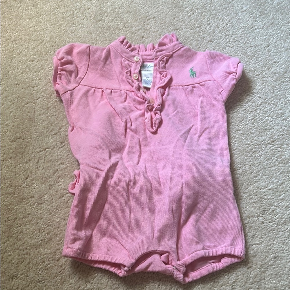 Ralph Lauren Pink Kids Romper